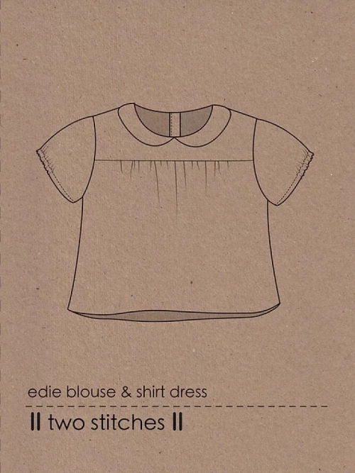 Two Stitches Paper Sewing Pattern Edie Blouse & Shirtdress