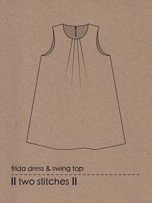 Two Stitches Paper Sewing Pattern Frida Dress & Swing Top