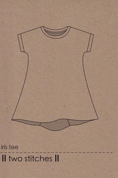 Two Stitches Paper Sewing Pattern Iris Tee