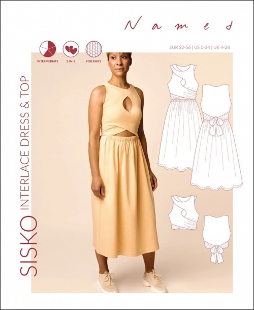 Named Clothing Paper Sewing Pattern Sisko Interlace Dress & Top