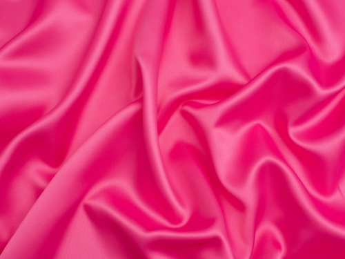 Matte Polyester Satin Fabric Bright Pink