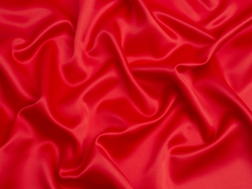 Matte Polyester Satin Fabric Red
