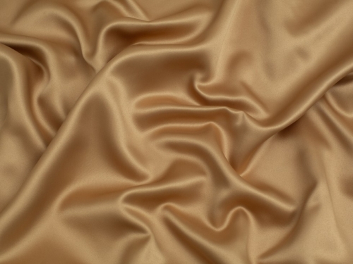 Matte Polyester Satin Fabric Camel