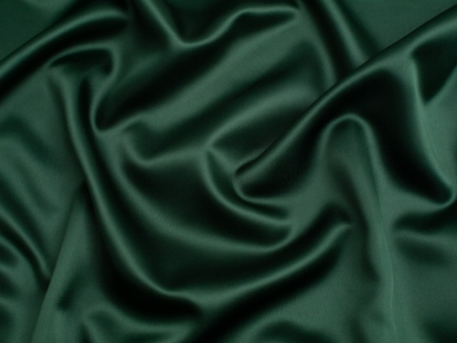 Matte Polyester Satin Fabric Bottle Green
