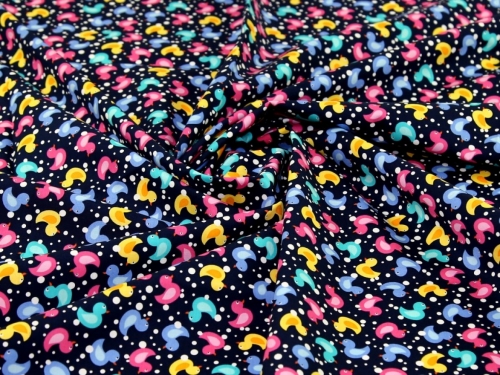 Rose and Hubble 100% Cotton Poplin Fabric Navy