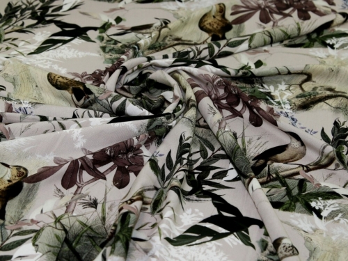 Minerva Exclusive Forest Thrush Viscose Challis POD Fabric