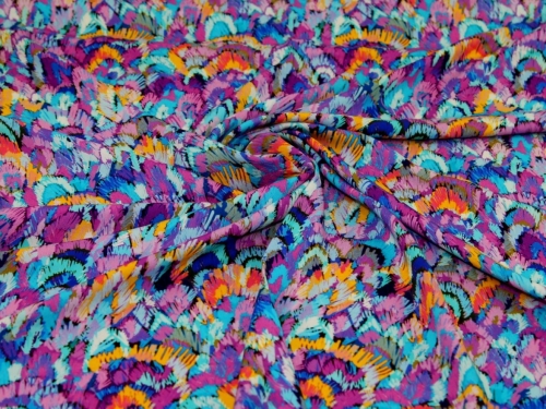 Minerva Exclusive Proud Plumage Viscose Challis POD Fabric