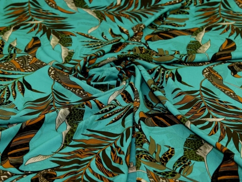 Minerva Exclusive Secret Jungle Viscose Challis POD Fabric