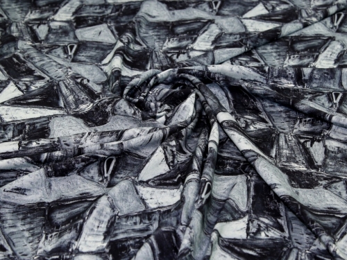 Minerva Exclusive Fragment Divide Viscose Challis POD Fabric
