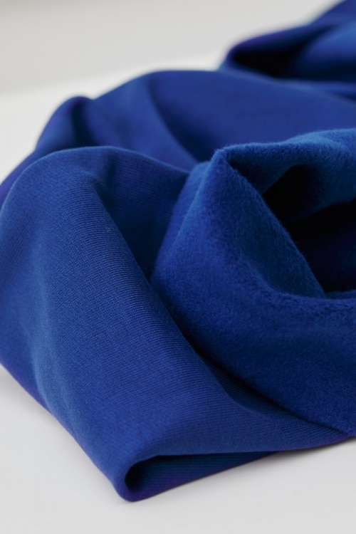 Mind The MAKER Organic Fleece Back Sweatshirt Stretch Knit Fabric Cobalt Blue