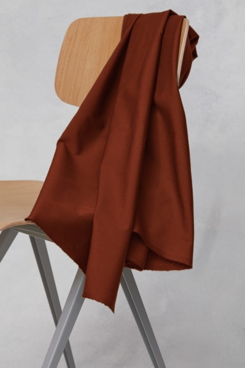 Mind The MAKER Organic Papertouch 100% Cotton Poplin Fabric Sienna