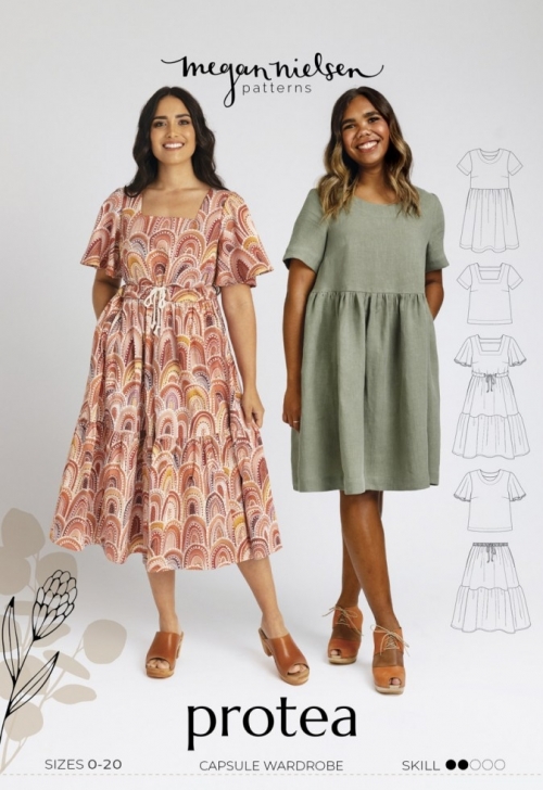 Megan Nielsen Paper Sewing Pattern Protea Capsule Wardrobe