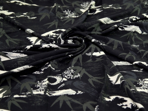 Minerva Exclusive Twilight Eclipse Viscose Challis POD Fabric