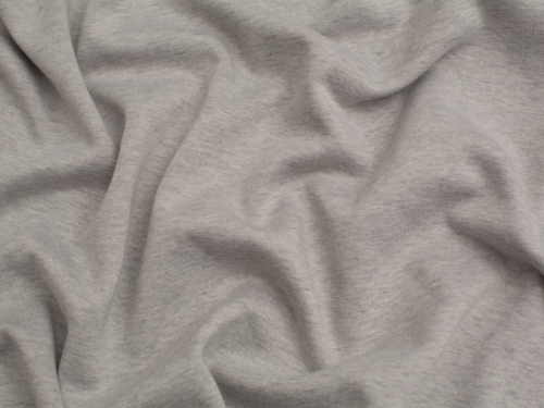 Minerva Core Range Heavy Fur Back Sweatshirt Stretch Knit Fabric Cloud Grey