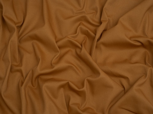 Minerva Core Range Brushed Stretch Woven Cotton Twill Fabric Ginger