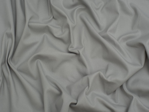 Minerva Core Range Brushed Stretch Woven Cotton Twill Fabric Silver Grey