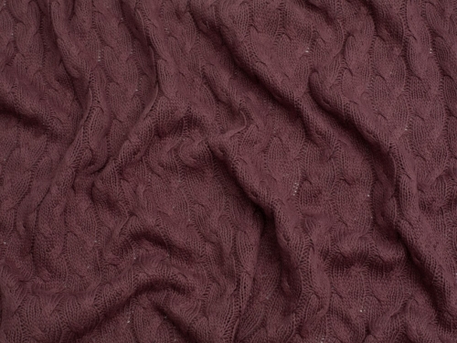 Chunky Cotton Sweater Knit Stretch Fabric Lavender