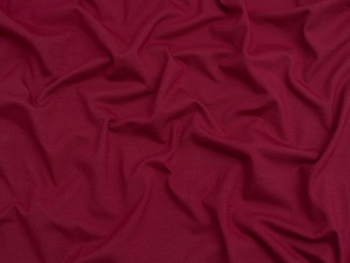 Minerva Core Range Cotton Lycra Jersey Stretch Knit Fabric Deep Red