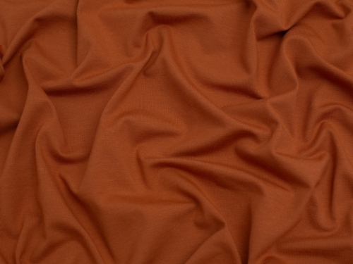 Minerva Core Range Cotton Lycra Jersey Stretch Knit Fabric Sienna