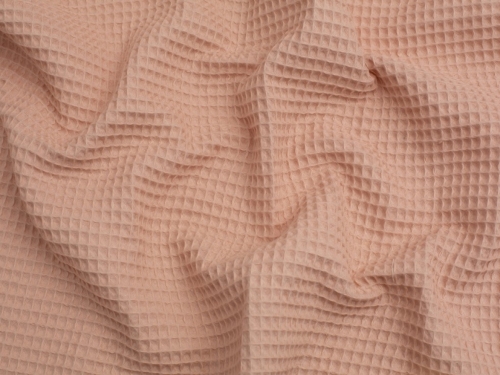 Minerva Core Range Medium Cotton Waffle Fabric Blush Rose