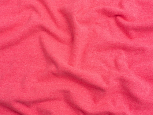 Minerva Core Range Melange Tubular Ribbing Stretch Knit Fabric Neon Pink
