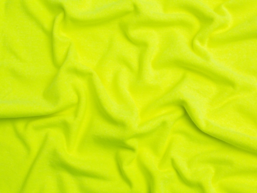 Minerva Core Range Melange Tubular Ribbing Stretch Knit Fabric Neon Yellow
