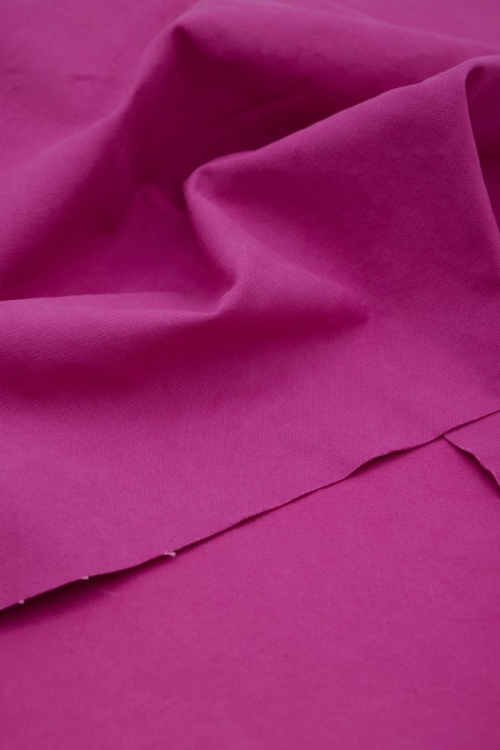 Mind The MAKER Organic Washed Cotton Canvas Fabric Magenta