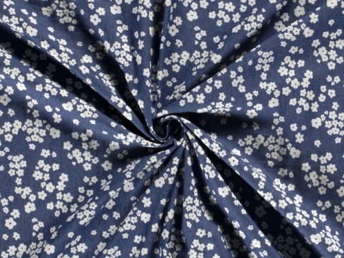 Stretch Woven Denim Fabric Indigo