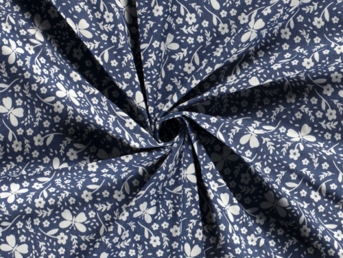 Stretch Woven Denim Fabric Indigo