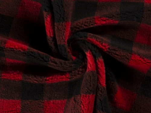 Sherpa Fleece Fur Fabric Rust