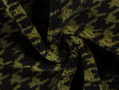 Sherpa Fleece Fur Fabric Green