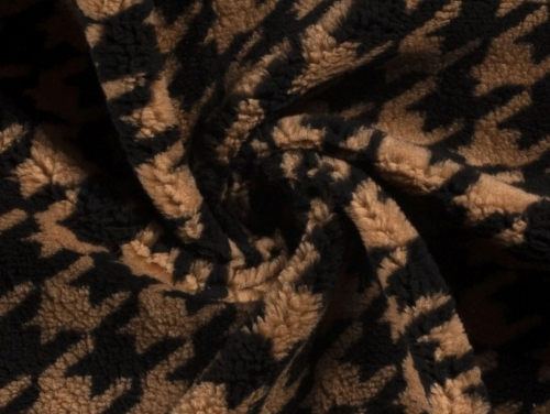 Sherpa Fleece Fur Fabric Camel