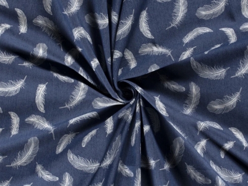 Stretch Woven Denim Fabric Indigo