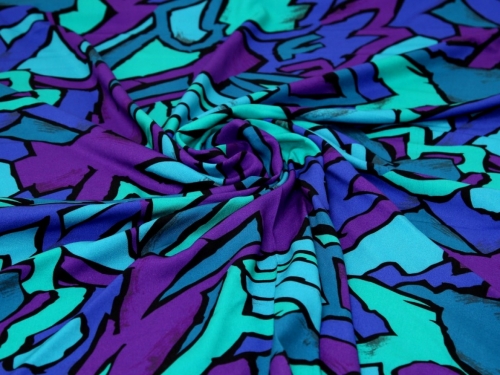 Minerva Exclusive Arcane Art Viscose Challis POD Fabric Ocean