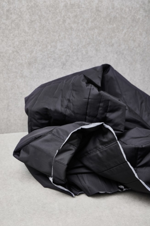 Mind The MAKER Strip Thelma Thermal Quilted Coating Fabric Black