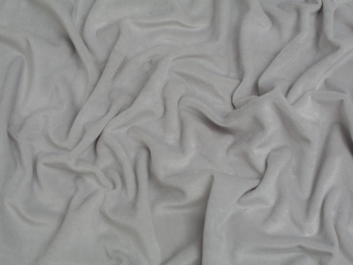 Minerva Core Range Super Soft Plush Fleece Fabric Silver Grey