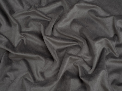 Minerva Core Range Super Soft Plush Fleece Fabric Dark Grey