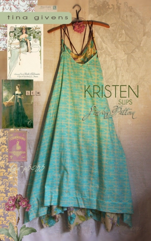 Sew Tina Givens Paper Sewing Pattern Kristen Slip Dress