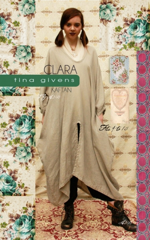 Sew Tina Givens Paper Sewing Pattern Clara Kaftan