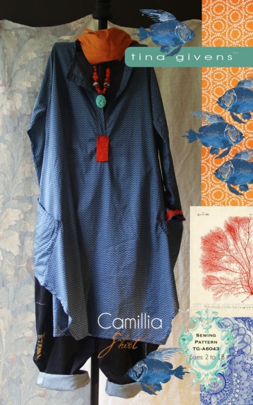 Sew Tina Givens Paper Sewing Pattern Camillia Shirt