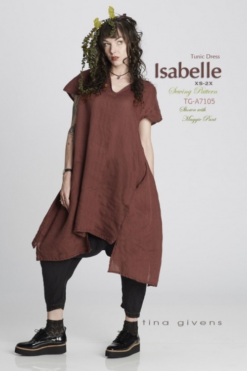 Sew Tina Givens Paper Sewing Pattern Isabelle Tunic Dress