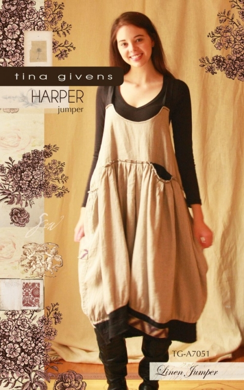 Sew Tina Givens Paper Sewing Pattern Harper Jumper