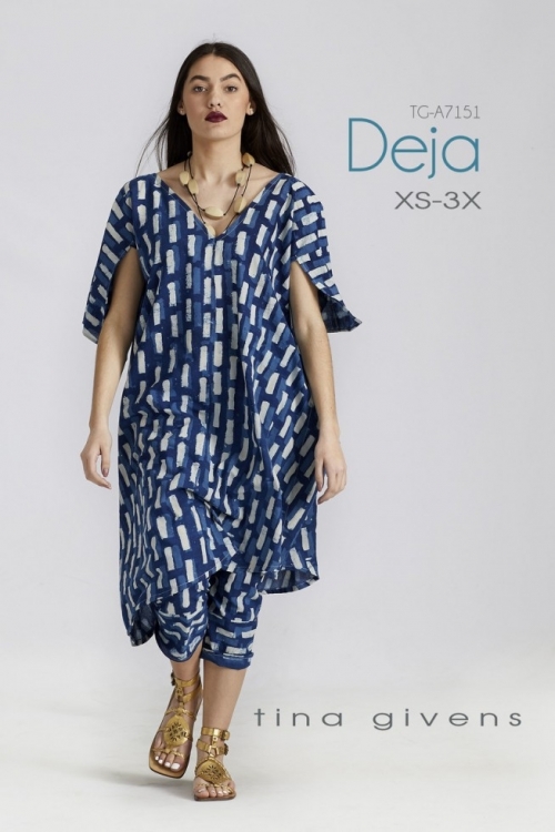 Sew Tina Givens Paper Sewing Pattern Deja Dress & Tunic