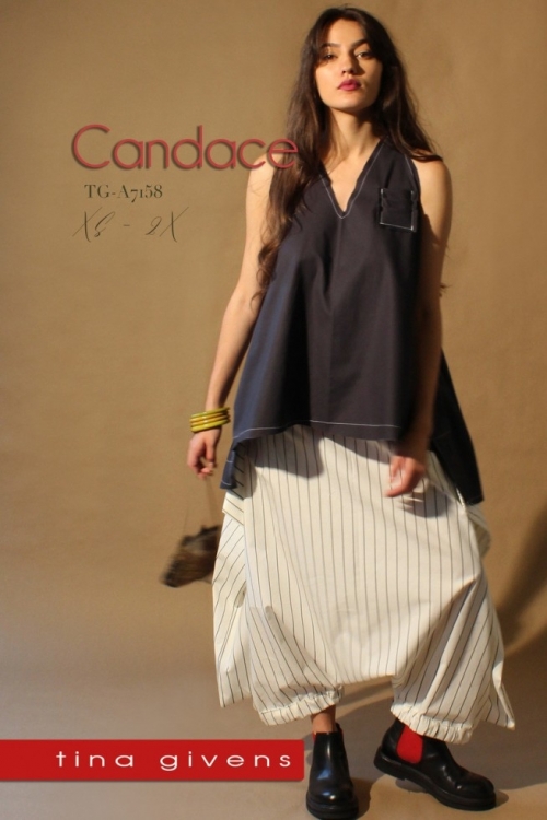 Sew Tina Givens Paper Sewing Pattern Candace Top & Pants