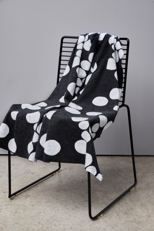 Mind The MAKER Organic About A Dot Jacquard Stretch Knit Fabric Black