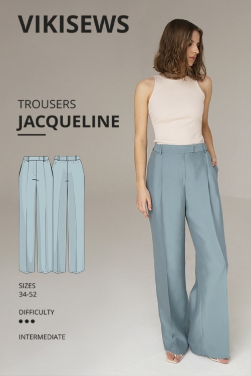 Vikisews Paper Sewing Pattern Jacqueline Trousers