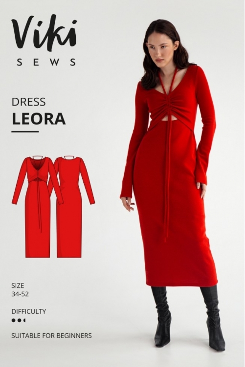 Vikisews Paper Sewing Pattern Leora Dress
