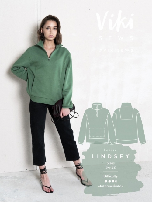 Vikisews Paper Sewing Pattern Lindsey Hoodie