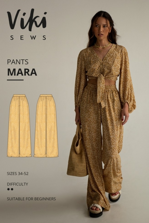 Vikisews Paper Sewing Pattern Mara Pants