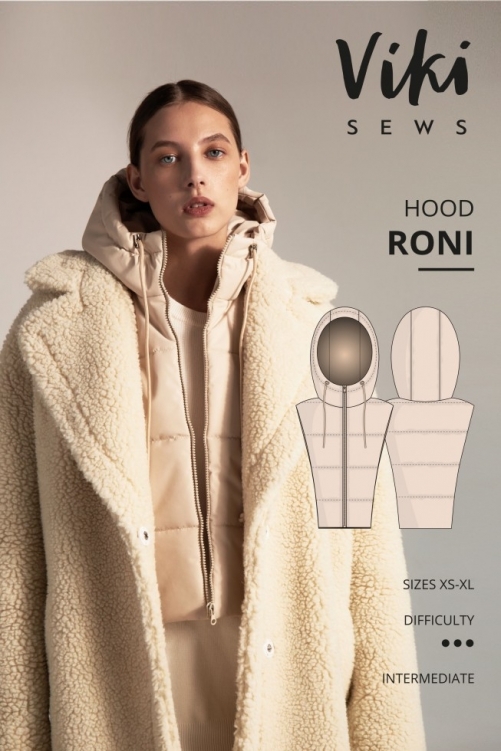 Vikisews Paper Sewing Pattern Roni Hood